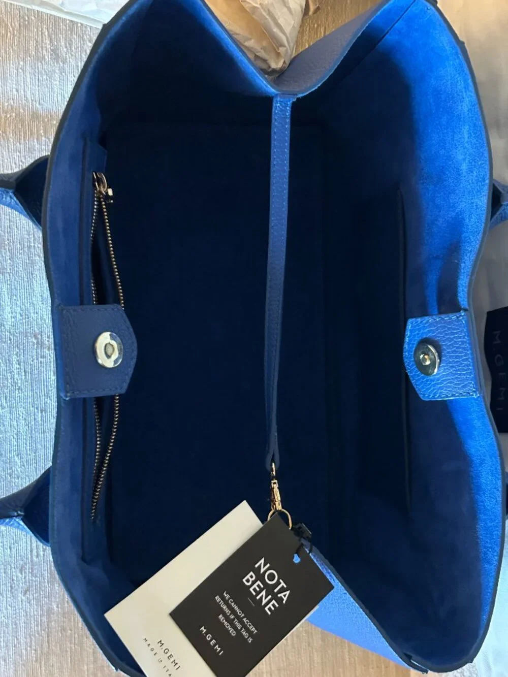 NWT Elena Grande Tote by M Gemi